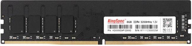Память DDR4 8GB 3200MHz SHENZHEN KINGSPEC ELECTRONICS TECHNOLOGY CO LTD KS3200D4P12008G — для бизнеса и офиса
