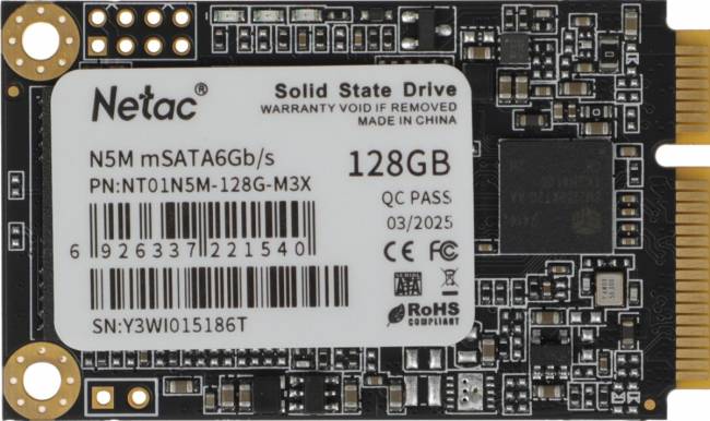 Накопитель SSD Netac NT01N5M-128G-M3X — для бизнеса и офиса