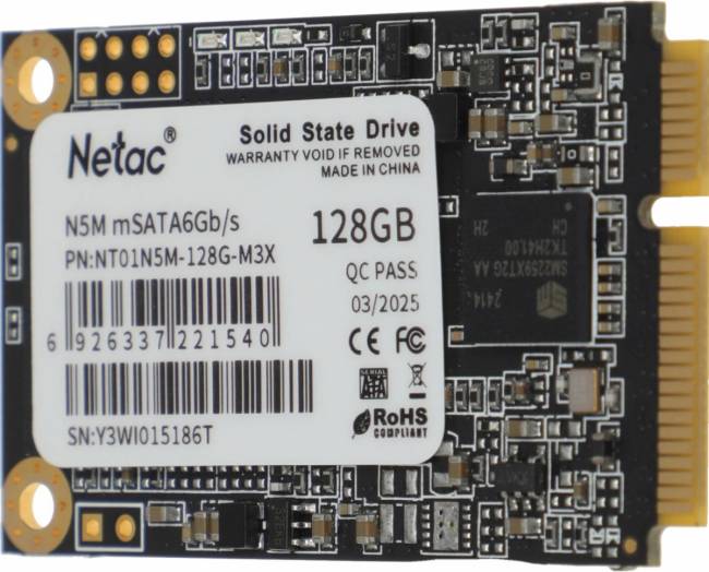 Накопитель SSD Netac NT01N5M-128G-M3X — для бизнеса и офиса