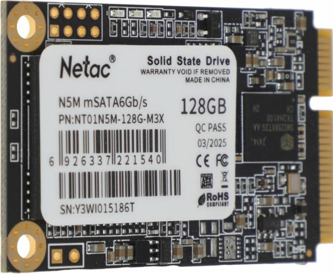 Накопитель SSD Netac NT01N5M-128G-M3X — для бизнеса и офиса