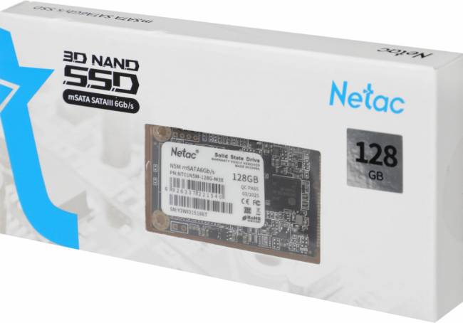 Накопитель SSD Netac NT01N5M-128G-M3X — для бизнеса и офиса