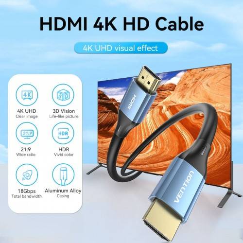 Кабель Vention HDMI High speed v2.0 with Ethernet 19M/19M - 15м Vention ALHSN — для бизнеса и офиса
