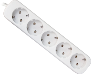 Удлинитель с заземлением Defender E518 1.8 м, 5 розеток (пакет) Defender E518 (1.8 м, 5 розеток)