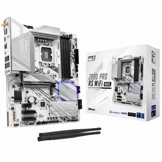 Материнская плата ASRock Z890 PRO RS WIFI WHITE — для бизнеса и офиса