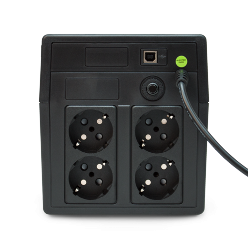 ИБП POWERMAN Back Pro 1050 PLUS, линейно-интерактивный, 1050ВА, 600Вт, 4 евророзетки с резервным питанием, USB, батарея 12В 7Ач 2 шт., 353мм х 149 мм х162мм, 10.3 кг. POWERMAN Back Pro 1050 Plus