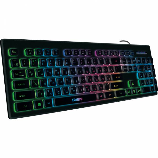 Клавиатура SVEN KB-C7500EL (104кл, подсветка ) Sven SV-020804 — для бизнеса и офиса