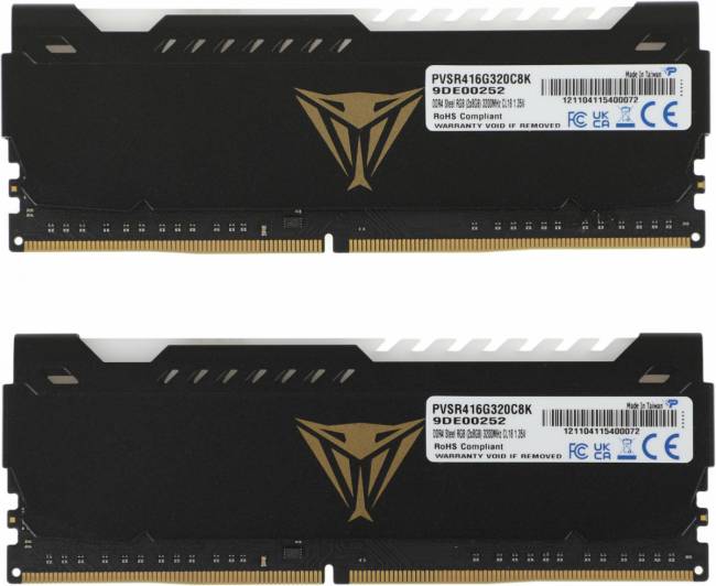 Память DDR4 2x8Gb 3200MHz Patriot PVSR416G320C8K — для бизнеса и офиса