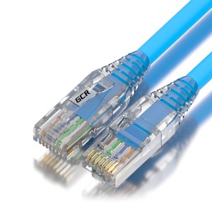 GCR Патч-корд 0.5m LSZH UTP кат.5e, синий, коннектор ABS, 24 AWG, ethernet high speed 1 Гбит/с, RJ45, T568B, GCR-52627 Greenconnect RJ45(m) - RJ45(m) Cat. 5e UTP  0.5м синий