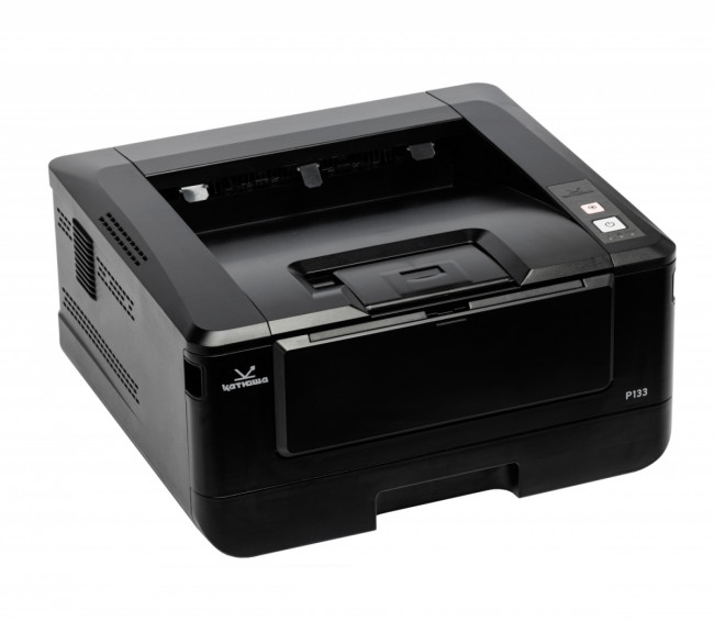 Принтер Катюша P133pm (А4, принтер лазерный, Ч/Б, 33 стр/мин А4, двусторонняя печать 8 стр/мин А4, макс. разрешение печати 1200х1200 dpi; процессор 1000 МГц, оперативная память 1 ГБ RAM, лоток подачи 250 листов (60-120 г/м2 ), обходной лоток 10 листов (60 — для бизнеса и офиса