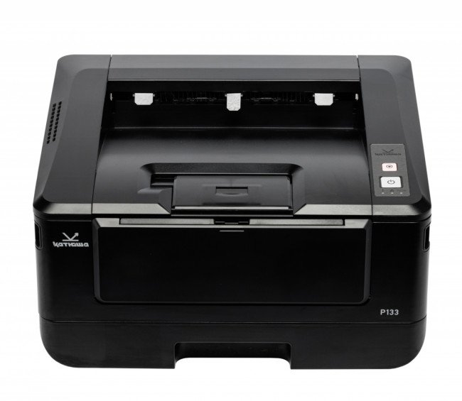 Принтер Катюша P133pm (А4, принтер лазерный, Ч/Б, 33 стр/мин А4, двусторонняя печать 8 стр/мин А4, макс. разрешение печати 1200х1200 dpi; процессор 1000 МГц, оперативная память 1 ГБ RAM, лоток подачи 250 листов (60-120 г/м2 ), обходной лоток 10 листов (60 — для бизнеса и офиса