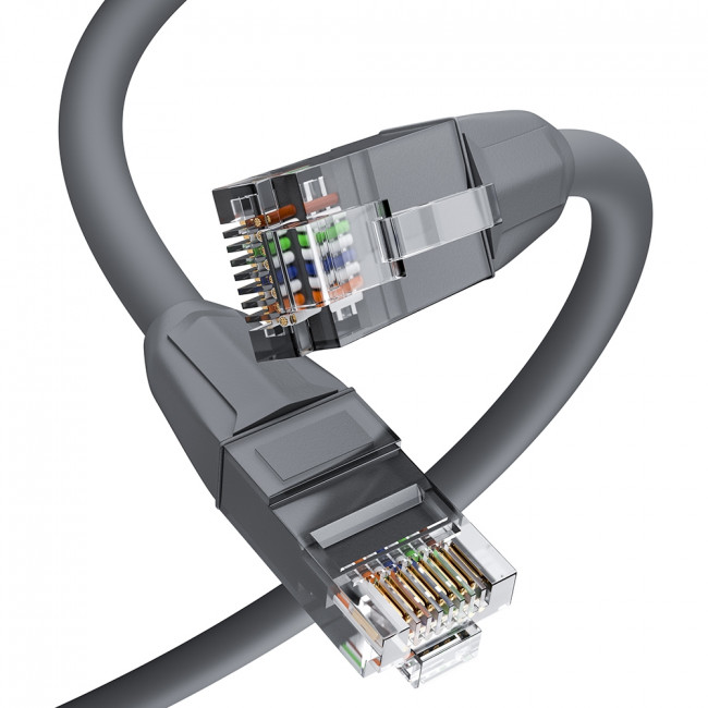 GCR Патч-корд прямой 7.5m LSZH UTP кат.6, серый, 24 AWG, литой без фиксатора, ethernet high speed, RJ45, T568B, GCR-52753 Greenconnect GCR-52753