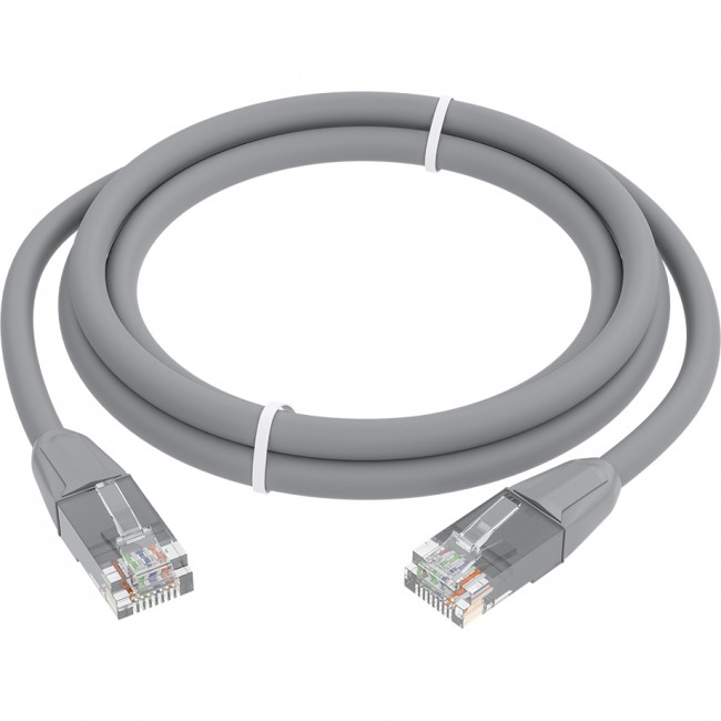 GCR Патч-корд прямой 7.5m LSZH UTP кат.6, серый, 24 AWG, литой без фиксатора, ethernet high speed, RJ45, T568B, GCR-52753 Greenconnect GCR-52753