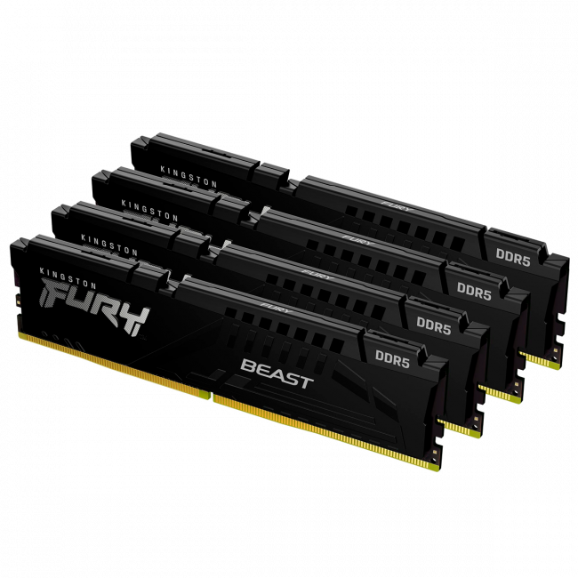 Память оперативная Kingston FURY Beast KF552C40BBK4-128 — для бизнеса и офиса Память оперативная Kingston FURY Beast KF552C40BBK4-128 — для бизнеса и офиса