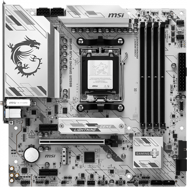 Материнская плата MSI B850M GAMING PLUS WIFI6E — для бизнеса и офиса Материнская плата MSI B850M GAMING PLUS WIFI6E — для бизнеса и офиса