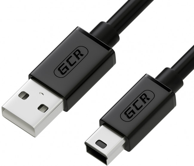 Greenconnect Кабель 3.0m USB 2.0, AM/mini 5P, черный, 28/28 AWG, экран, армированный, морозостойкий, GCR-UM2M5P-BB2S-3.0m Greenconnect USB 2.0 Type-AM - miniUSB 3м — для бизнеса и офиса