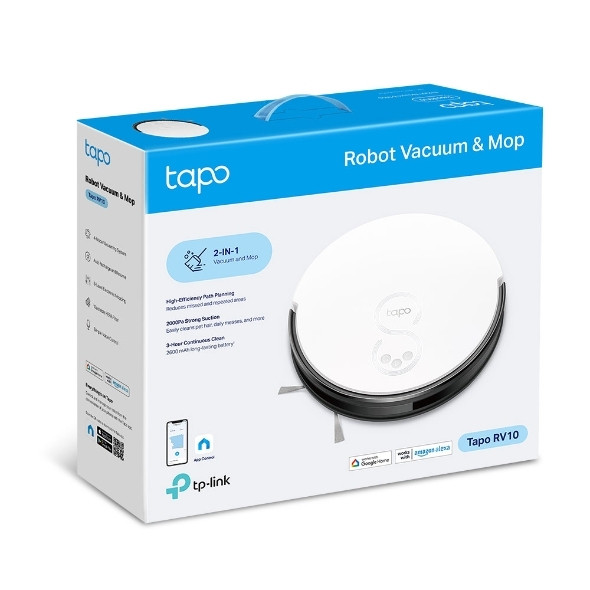 Робот-пылесос с влажной уборкой TP-Link Tapo RV10