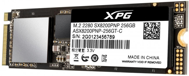 Твердотельный накопитель XPG SX8200 Pro ASX8200PNP-256GT-C — для бизнеса и офиса