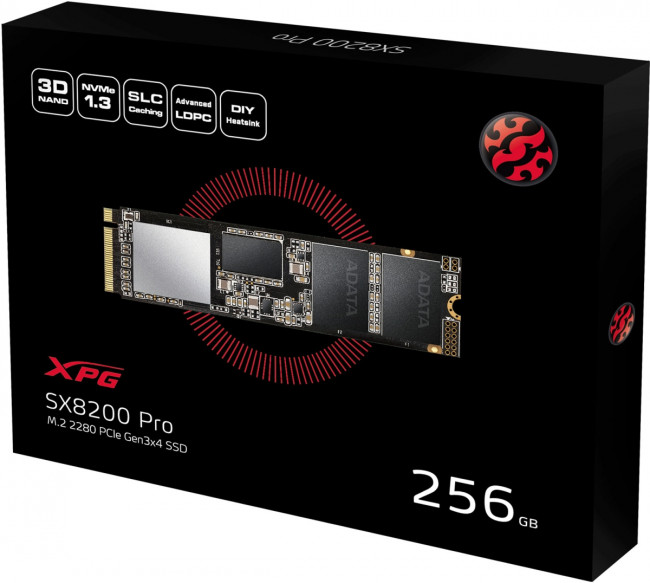 Твердотельный накопитель XPG SX8200 Pro ASX8200PNP-256GT-C — для бизнеса и офиса
