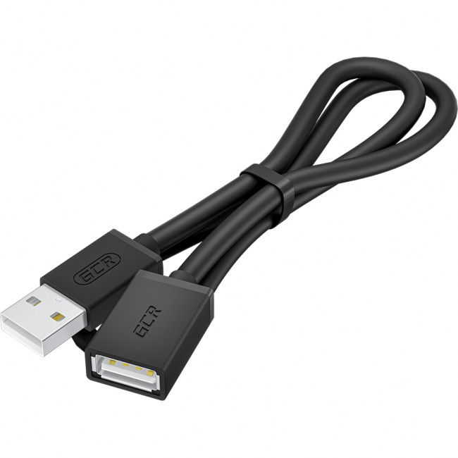 GCR Удлинитель 1.0m USB AM/AF, черный, GCR-UEC6M-BB2S-1.0m Удлинитель Greenconnect 1 м (GCR-UEC6M-BB2S-1.0m) — для бизнеса и офиса
