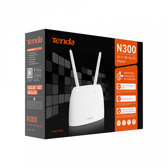 Маршрутизатор Tenda 4G06 — для бизнеса и офиса Маршрутизатор Tenda 4G06 — для бизнеса и офиса