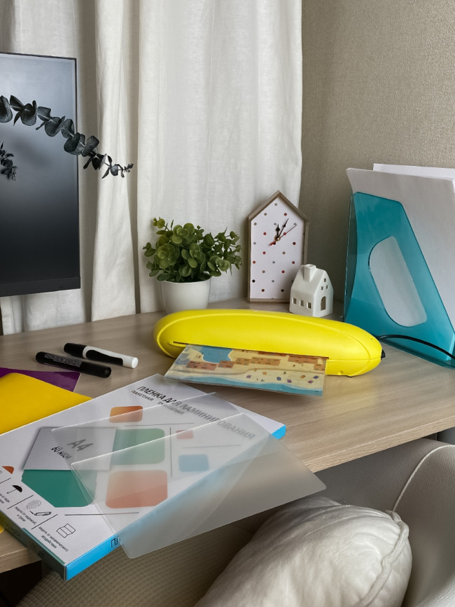 Ламинатор ГЕЛЕОС ЛМ A4 Радуга желтый Гелеос ЛМ A4 Радуга желтый