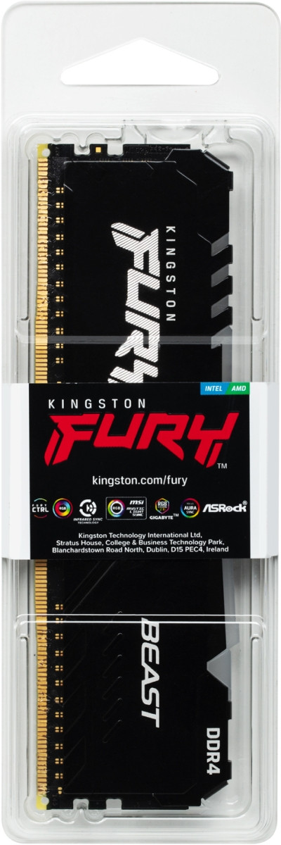 Память оперативная Kingston FURY Beast RGB KF436C17BBA/8 — для бизнеса и офиса
