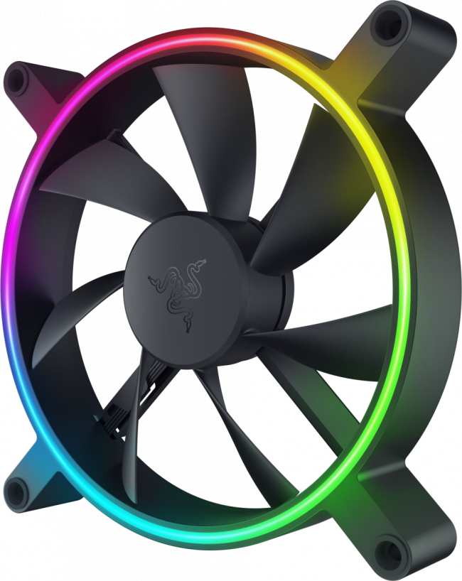 Кулер Razer Kunai Chroma RGB 140MM LED PWM Performance Fan - 3 Fans - FRML Packaging Razer Kunai Chroma - 140mm - 3 Fans — для бизнеса и офиса