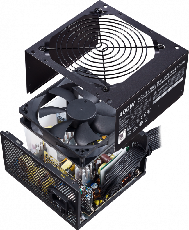 Блок питания 400 Ватт Cooler Master MWE 400W White 230V - V2 — для бизнеса и офиса