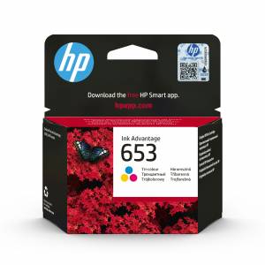 Картридж струйный 653 для HP DeskJet Plus Ink Advantage 6075/6475, 200стр. (O) многоцветный 3YM74AE