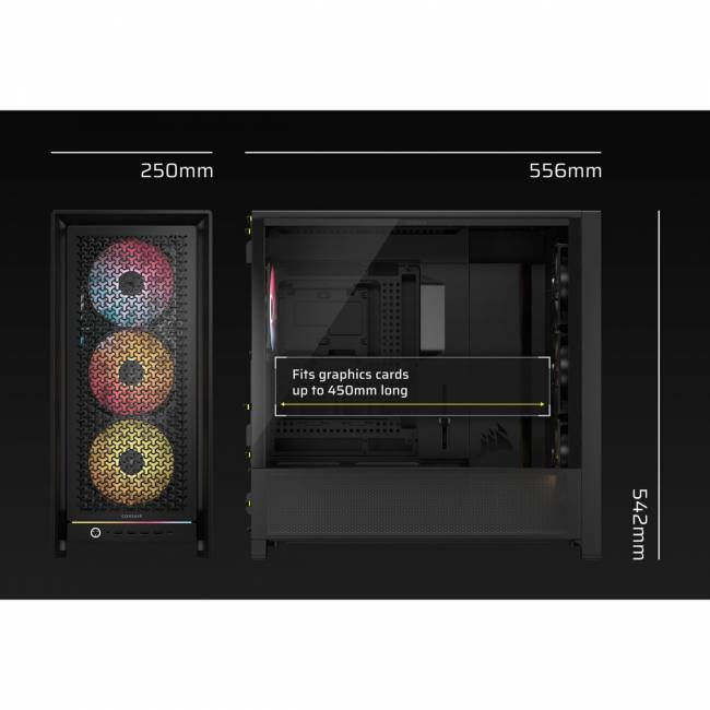Корпус без блока питания Corsair CC-9011309-WW — для бизнеса и офиса