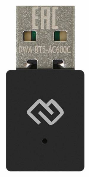 Сетевой адаптер Wi-Fi + Bluetooth Digma DWA-BT5-AC600C