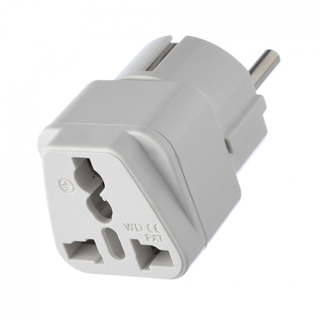 Сетевой переходник GoPower универсальный 1р.С/З белый (1/10/800) GoPower универсальный 1р.С / З белый (1 / 10 / 800)