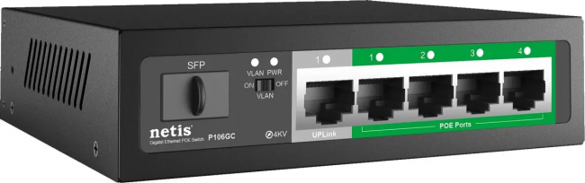 Коммутатор Netis P106GC — для бизнеса и офиса Коммутатор Netis P106GC — для бизнеса и офиса