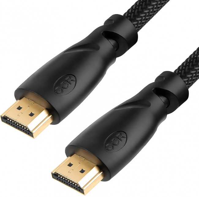 Greenconnect Кабель 1.0m HDMI версия 2.0, HDR 4:2:2, Ultra HD, 4K 60 fps 60Hz/5K*30Hz, 3D, AUDIO, 18.0 Гбит/с, 28/28 AWG, OD7.3mm, тройной экран, черный нейлон, GCR-HM811-1.0m Greenconnect HDMI (m) - HDMI (m) 1м