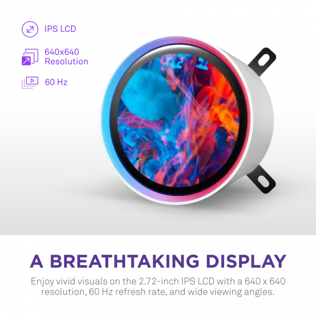 Система жидкостного охлаждения для ПК NZXT Kraken Elite 420 RGB RL-KR42E-W2 — для бизнеса и офиса