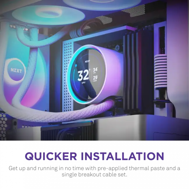Система жидкостного охлаждения для ПК NZXT Kraken Elite 420 RGB RL-KR42E-W2 — для бизнеса и офиса
