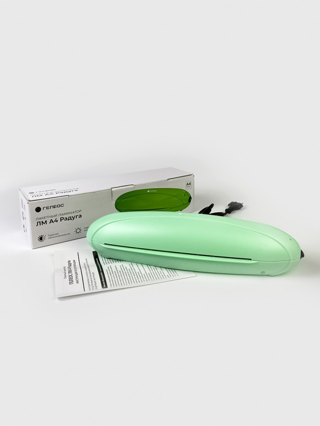 Ламинатор ГЕЛЕОС ЛМ A4 Радуга зеленый Гелеос ЛМ A4 Радуга зеленый