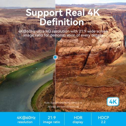 Кабель Vention HDMI High speed v2.0 with Ethernet 19M/19M - 8м Vention ALHSK — для бизнеса и офиса Кабель Vention HDMI High speed v2.0 with Ethernet 19M/19M - 8м Vention ALHSK — для бизнеса и офиса