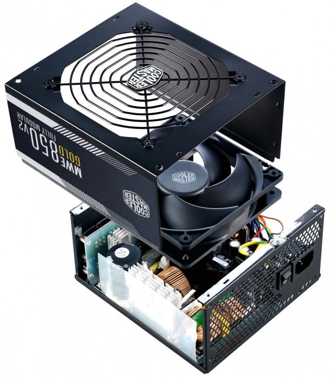 Блок питания 850 Ватт Cooler Master MWE Gold 850 V2 Full Modular — для бизнеса и офиса Блок питания 850 Ватт Cooler Master MWE Gold 850 V2 Full Modular — для бизнеса и офиса