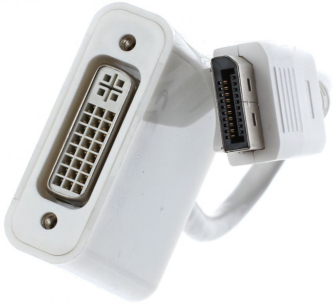 Кабель-переходник DP --> DVI-F 0,2m , Telecom (TA557) Telecom DP  —  DVI-F 0,2m