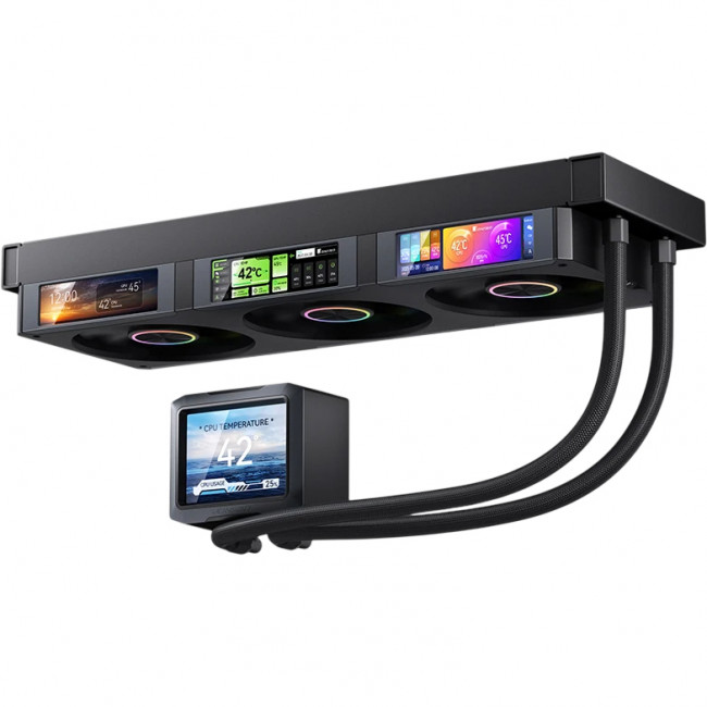 Система жидкостного охлаждения JONSBO TF3-360SCB Black — для бизнеса и офиса Система жидкостного охлаждения JONSBO TF3-360SCB Black — для бизнеса и офиса