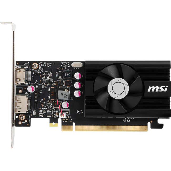 Видеокарта MSI GeForce GT 1030 4GD4 LP OC — для бизнеса и офиса