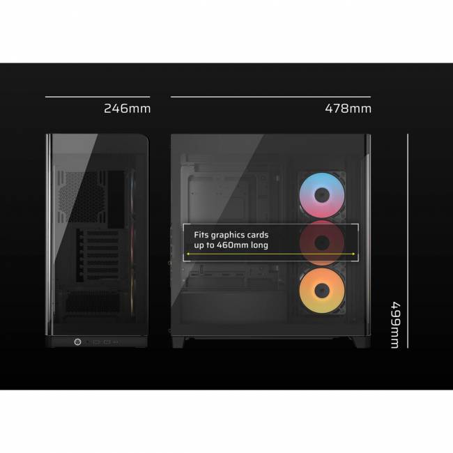 Корпус без блока питания Corsair CC-9011314-WW — для бизнеса и офиса