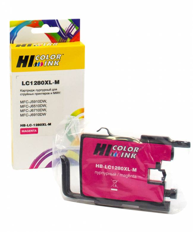 Картридж Hi-Black (LC-1280XM) для Brother MFC-J6510/6910DW, 1,2К, magenta — для бизнеса и офиса