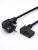 Кабель питания GoPower евровилка-C13 (f) 1.8м ПВХ 0.75 мм угловой черный (1/125) GoPower 00-00024536