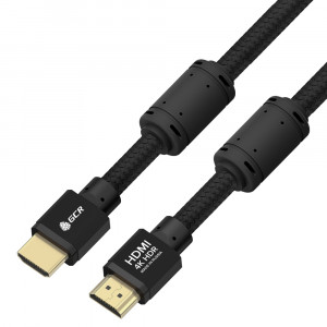 GCR Кабель PROF 10.0m HDMI 2.0, черный ECO Soft капрон, AL корпус черный, фер. кольца, HDR 4:4:4, Ultra HD, 4K 60Hz/5K*30Hz, 3D, 18.0 Гбит/с, 28AWG, GCR-54991 Greenconnect GCR-54991, 10 м