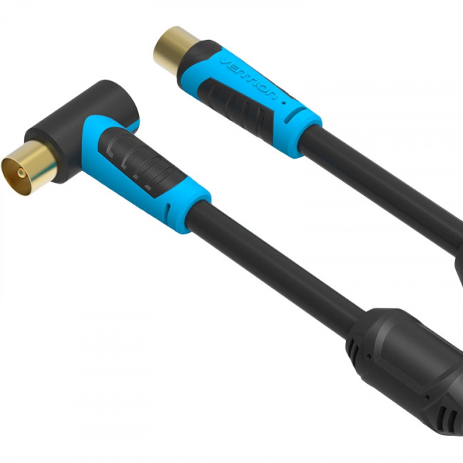 Кабель Vention антенный M/M угол 90 - 1,5м Антенный Vention TV M/TV M - 1.5 м (VAV-A02-B150)