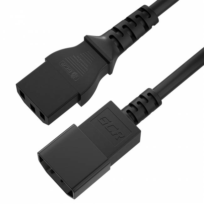 GCR Кабель питания PROF удлинитель 1.5m, С13 - С14, черный, 3*1,0mm, GCR-54336 Greenconnect GCR-54336 — для бизнеса и офиса GCR Кабель питания PROF удлинитель 1.5m, С13 - С14, черный, 3*1,0mm, GCR-54336 Greenconnect GCR-54336 — для бизнеса и офиса