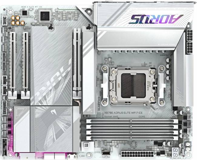 Материнская плата Gigabyte X870E AORUS ELITE WIFI7 ICE — для бизнеса и офиса