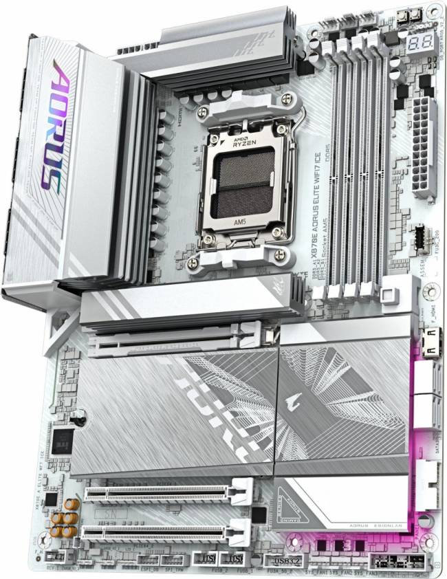Материнская плата Gigabyte X870E AORUS ELITE WIFI7 ICE — для бизнеса и офиса